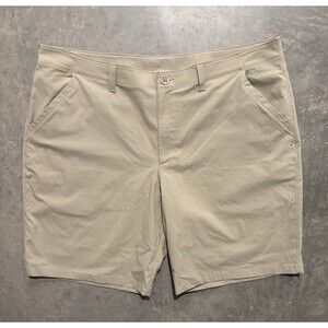 Under Armour UA Performance Golf Shorts Mens Size 42 Beige 9" Inseam Heatgear